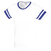 Ladies Junior Fit Cotton/Spandex Camp Tee