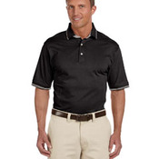 Men's 5.9 oz. Cotton Jersey Short-Sleeve Polo with Tipping